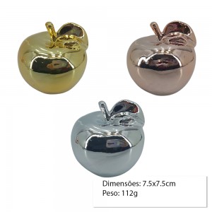 ENFEITE DE CERAMICA MODELO MAÇÃ REF: AP6882-AM