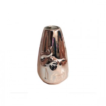 ENFEITE DE MESA EM CERAMICA MODELO MINI VASO ROSE ENFEITE DE MESA EM CERAMICA MODELO MINI VASO ROSE