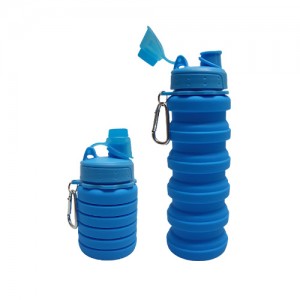 GARRAFA RETRATIL EM SILICONE AZUL GARRAFA RETRATIL EM SILICONE AZUL