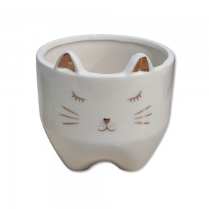 CACHEPOT MODELO GATO EM CERÂMICA G REF: FF1906-1