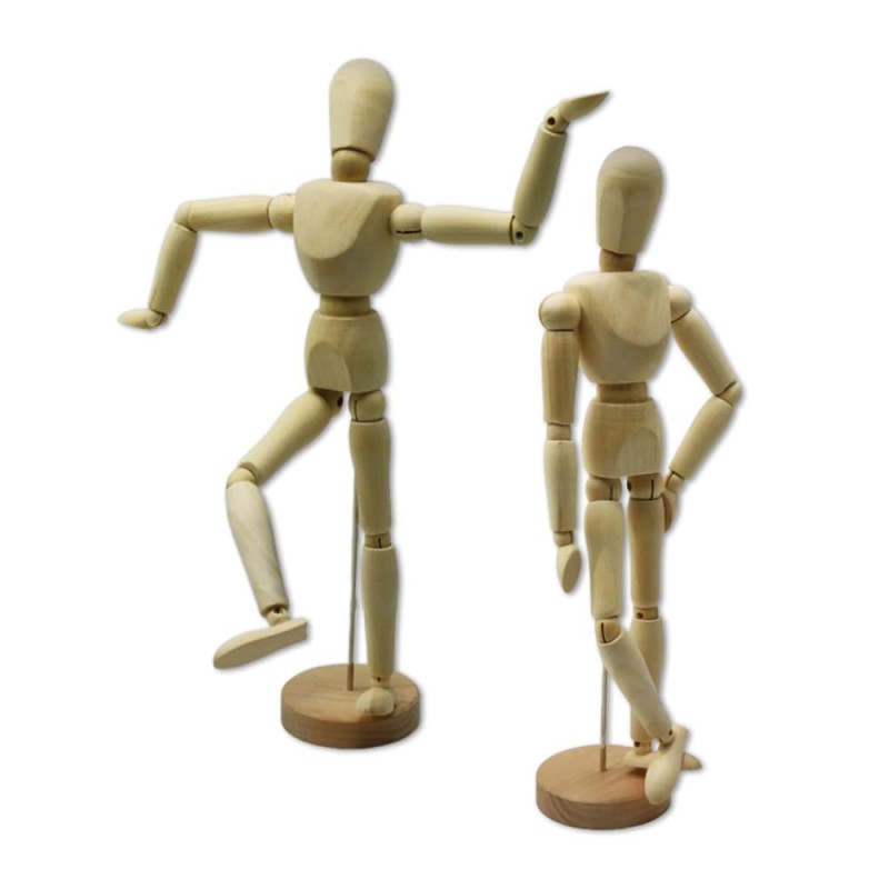 BONECO DE MADEIRA ARTICULÁVEL 32CM REF: AP6594-12 BONECO DE MADEIRA ARTICULÁVEL 32CM REF: AP6594-12