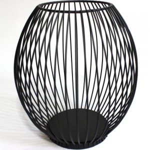 PORTA VELAS DECORATIVO PRETO EM METAL PORTA VELAS DECORATIVO PRETO EM METAL
