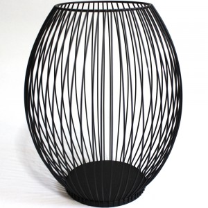 PORTA VELAS DECORATIVO PRETO EM METAL PORTA VELAS DECORATIVO PRETO EM METAL