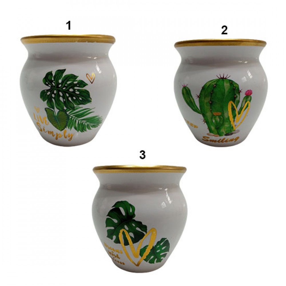 VASO DECORATIVO EM CERAMICA REF: G0478-8