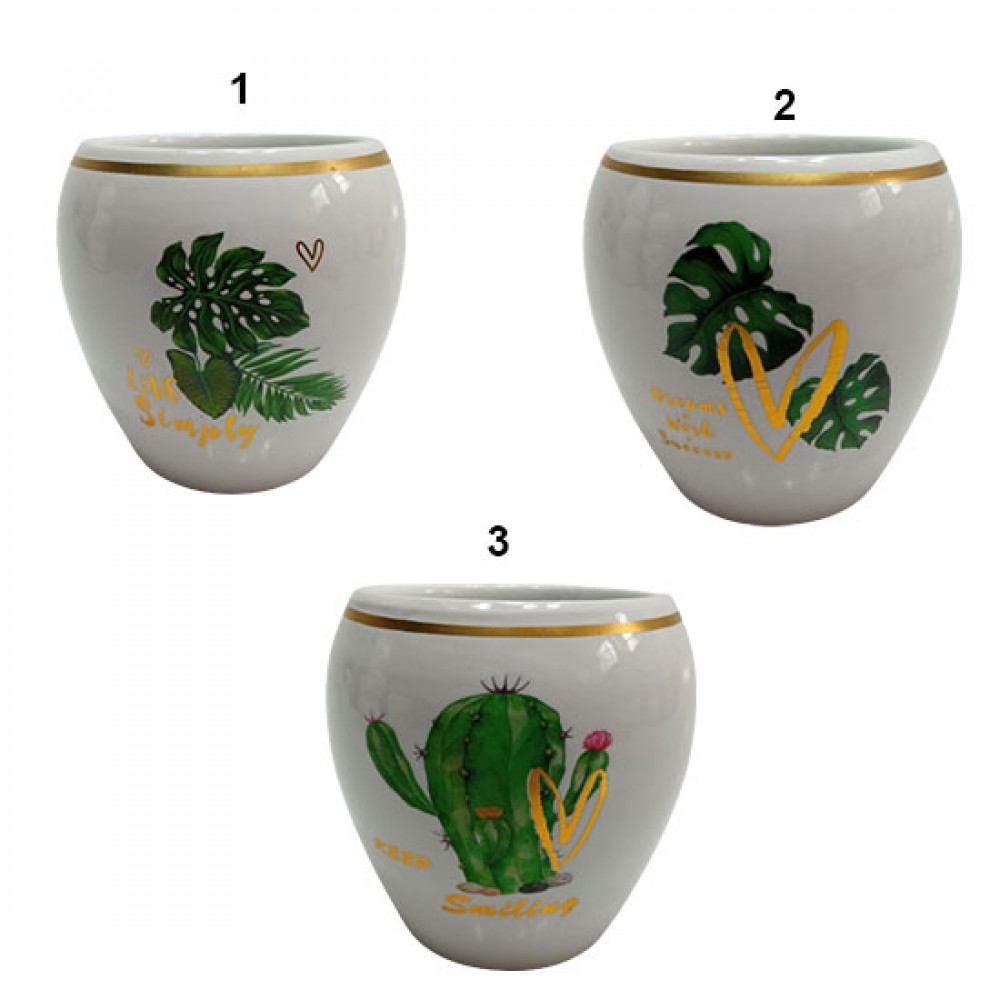 VASO DECORATIVO EM CERAMICA REF: G0334-8