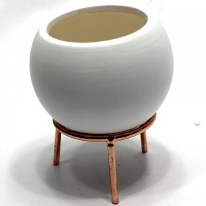VASO DECORATIVO EM CERAMICA C/SUPORTE METAL VASO DECORATIVO EM CERAMICA C/SUPORTE METAL