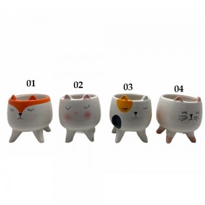 VASO DECORATIVO EM CERAMICA ANIMAIS REF: AP193040