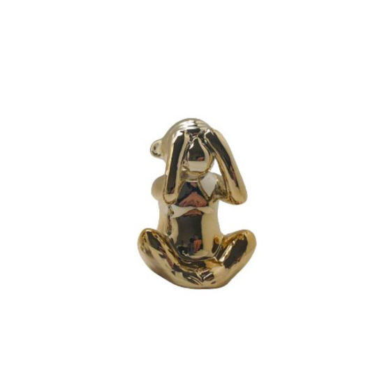 ENF.CERAMICA P/DEC.E ORN.MOD.MACACO DOURADO
