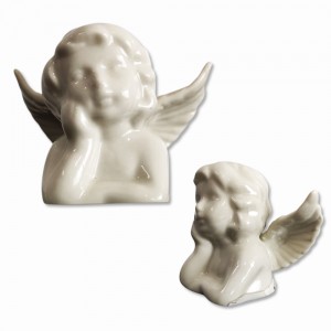 ENFEITE DECORATIVO MODELO ANJO EM CERÂMICA REF: AP19091203