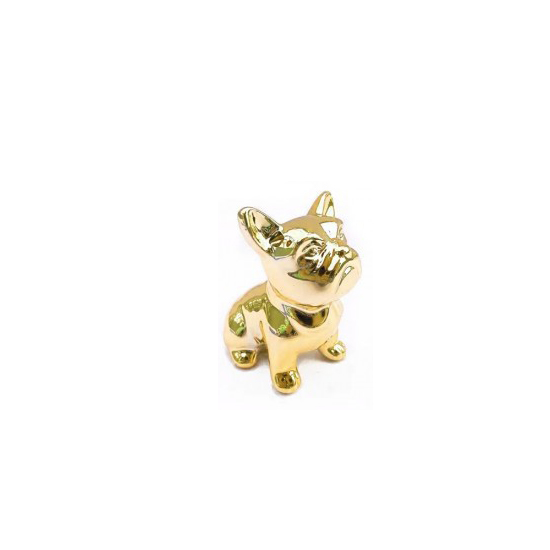 CERAMICA CACHORRO PEQUENO DOURADO