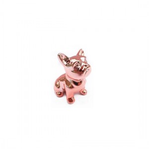 CERAMICA CACHORRO PEQUENO ROSE