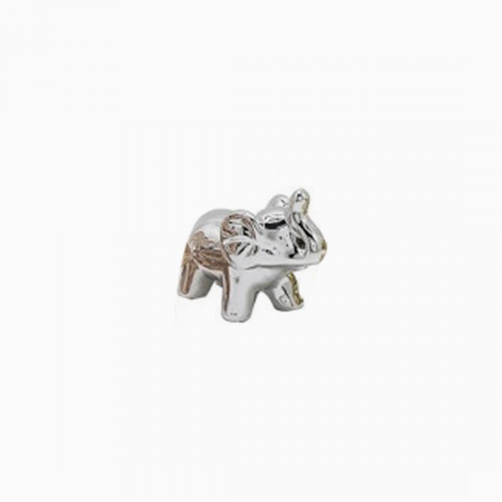 CERAMICA MODELO ELEFANTE  MEDIO PRATA