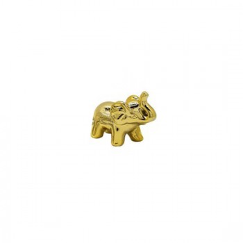 CERAMICA ELEFANTE PEQUENO DOURADO