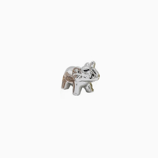 CERAMICA ELEFANTE PEQUENO PRATA