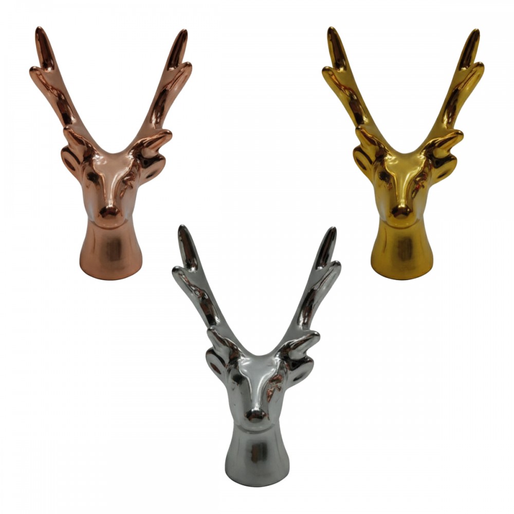 ENFEITE DECORATIVO EM CERAMICA MODELO ALCE REF: AP7132-D