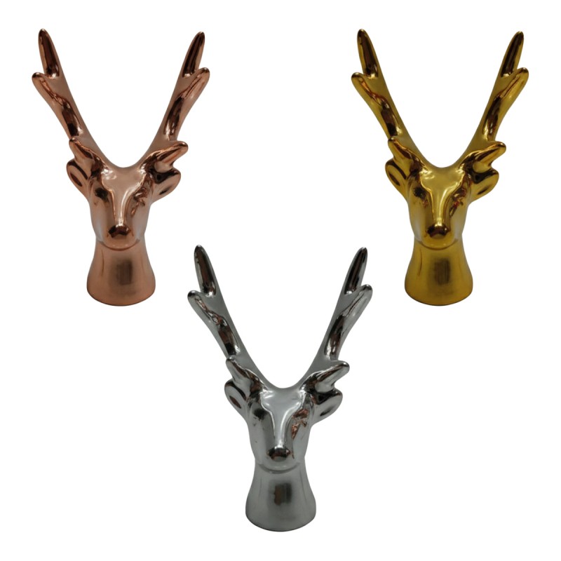 ENFEITE DECORATIVO EM CERAMICA MODELO ALCE REF: AP7132-D ENFEITE DECORATIVO EM CERAMICA MODELO ALCE REF: AP7132-D