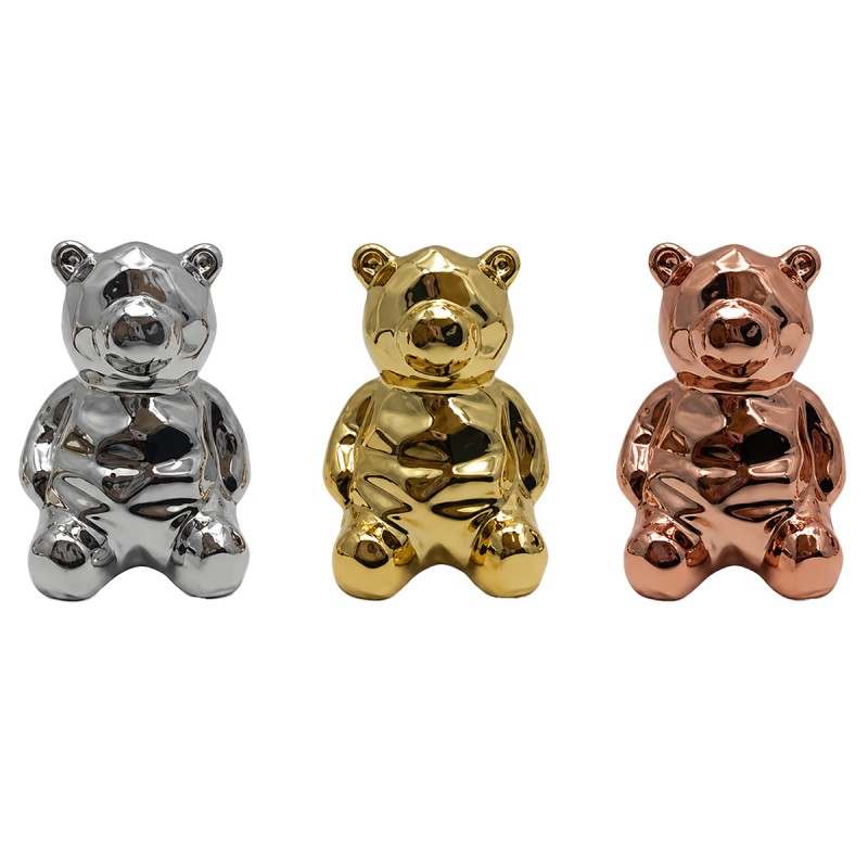ENFEITE DECORATIVO EM CERAMICA MODELO URSO REF: AP7132B-1