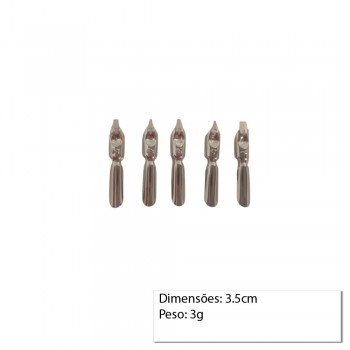 KIT CONT. 5 PONTAS EM METAL P/ESCRITA ARTISTICA REF: 567-5