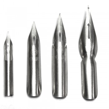 KIT CONT. 4 PONTAS EM METAL P/ESCRITA ARTISTICA REF: 566-4