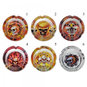 CINZEIRO DE MESA ESTAMPADO REDONDO EM VIDRO REF: G85 CINZEIRO DE MESA ESTAMPADO REDONDO EM VIDRO REF: G85