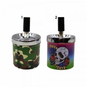 CINZEIRO DE MESA EM METAL MODELO CAVEIRA REF: AP7347-7  