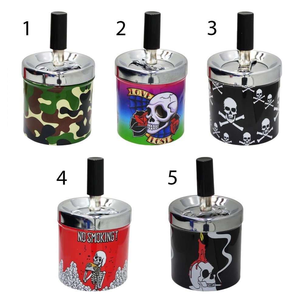 CINZEIRO DE MESA EM METAL MODELO CAVEIRA REF: AP7347-7  