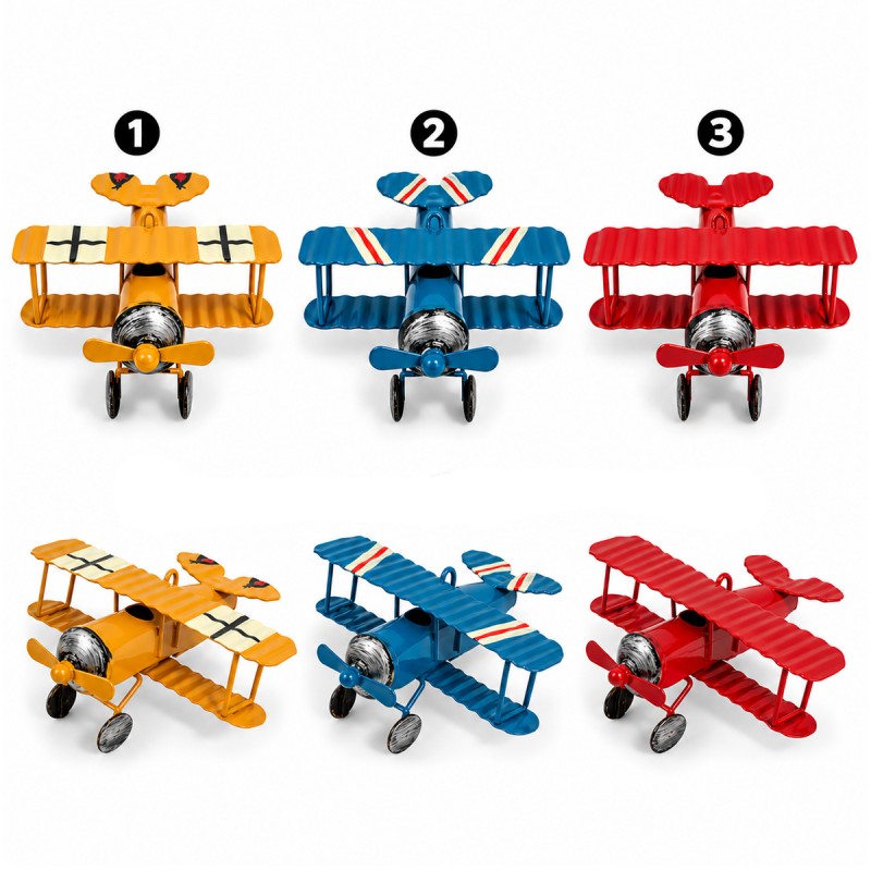 ENFEITE DECORATIVO MODELO AVIÃO MONOMOTOR REF: 20167-C ENFEITE DECORATIVO MODELO AVIÃO MONOMOTOR REF: 20167-C