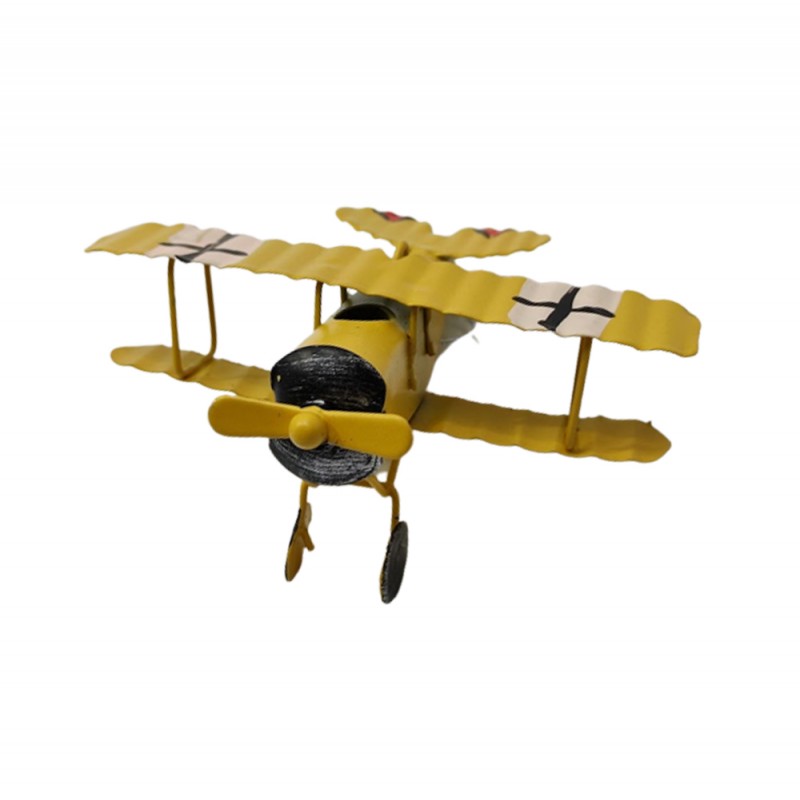 ENFEITE DECORATIVO MODELO AVIÃO MONOMOTOR  REF: 20167-C