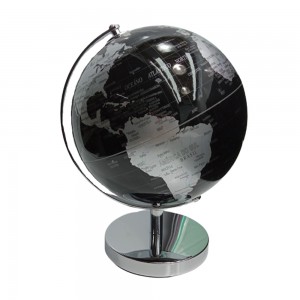 GLOBO TERRESTRE PRETO E BRANCO  REF: AP142AY4-14X19