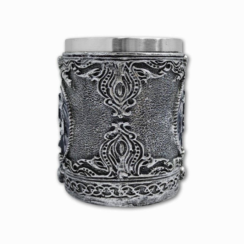 CANECA MEDIEVAL MODELO MAÇONARIA EM RESINA E INOX 400ML REF: 1163B CANECA MEDIEVAL MODELO MAÇONARIA EM RESINA E INOX 400ML REF: 1163B