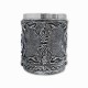 CANECA MEDIEVAL MODELO MAÇONARIA EM RESINA E INOX 400ML  REF: 1163B