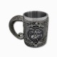 CANECA MEDIEVAL MODELO MAÇONARIA EM RESINA E INOX 400ML  REF: 1163B