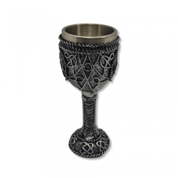 TAÇA MEDIEVAL MODELO MAÇONARIA EM RESINA 150ML REF: 1162A