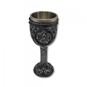 TAÇA MEDIEVAL MODELO MAÇONARIA EM RESINA 150ML REF: 1162A TAÇA MEDIEVAL MODELO MAÇONARIA EM RESINA 150ML REF: 1162A