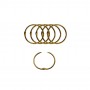 ARGOLA DOURADA EM METAL PACOTE COM 6 PEÇAS 40MM  REF: AP15347-40G