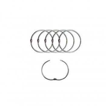 ARGOLA PRATEADA EM METAL PACOTE COM 6 PEÇAS 40MM REF: AP15347-40S ARGOLA PRATEADA EM METAL PACOTE COM 6 PEÇAS 40MM REF: AP15347-40S