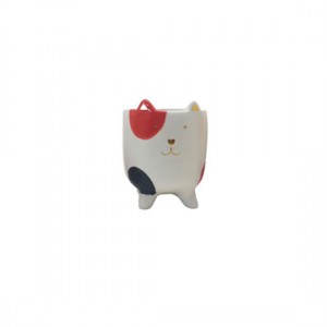 CACHEPOT DECORATIVO DE CERAMICA P/PLANTAS VERMELHO