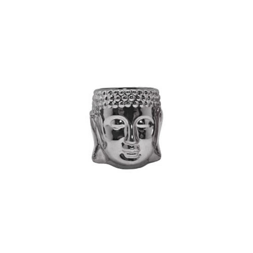 CACHEPOT DECORATIVO DE CERAMICA P/PLANTA PRATA