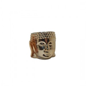 CACHEPOT DECORATIVO DE CERAMICA P/PLANTA DOURADO