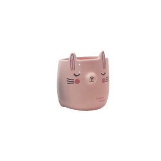 CACHEPOT DECORATIVO DE CERAMICA P/PLANTAS ROSA