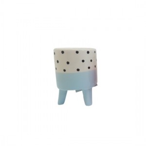 CACHEPOT DECORATIVO DE CERAMICA P/PLANTAS AZUL