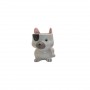 CACHEPOT DEC.CERAMICA P/PLANTA MOD.CACHORRO  BRANCO