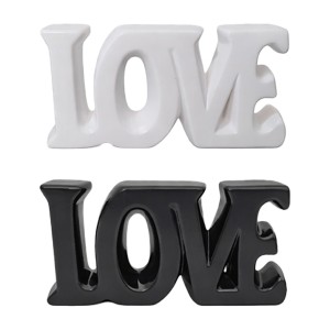 ENFEITE DE CERAMICA MODELO "LOVE" REF: AP688221950-2