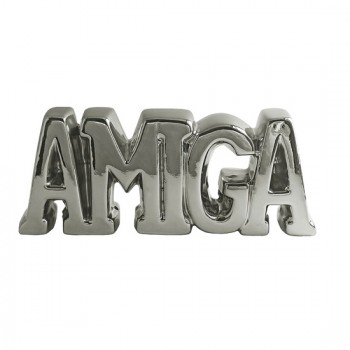 ENFEITE CERAMICA P/DEC.ORN.DE MESA *AMIGA* PRATA ENFEITE CERAMICA P/DEC.ORN.DE MESA *AMIGA* PRATA