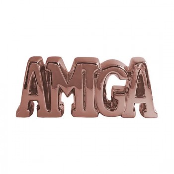ENFEITE CERAMICA P/DEC.ORN.DE MESA *AMIGA* ROSE ENFEITE CERAMICA P/DEC.ORN.DE MESA *AMIGA* ROSE