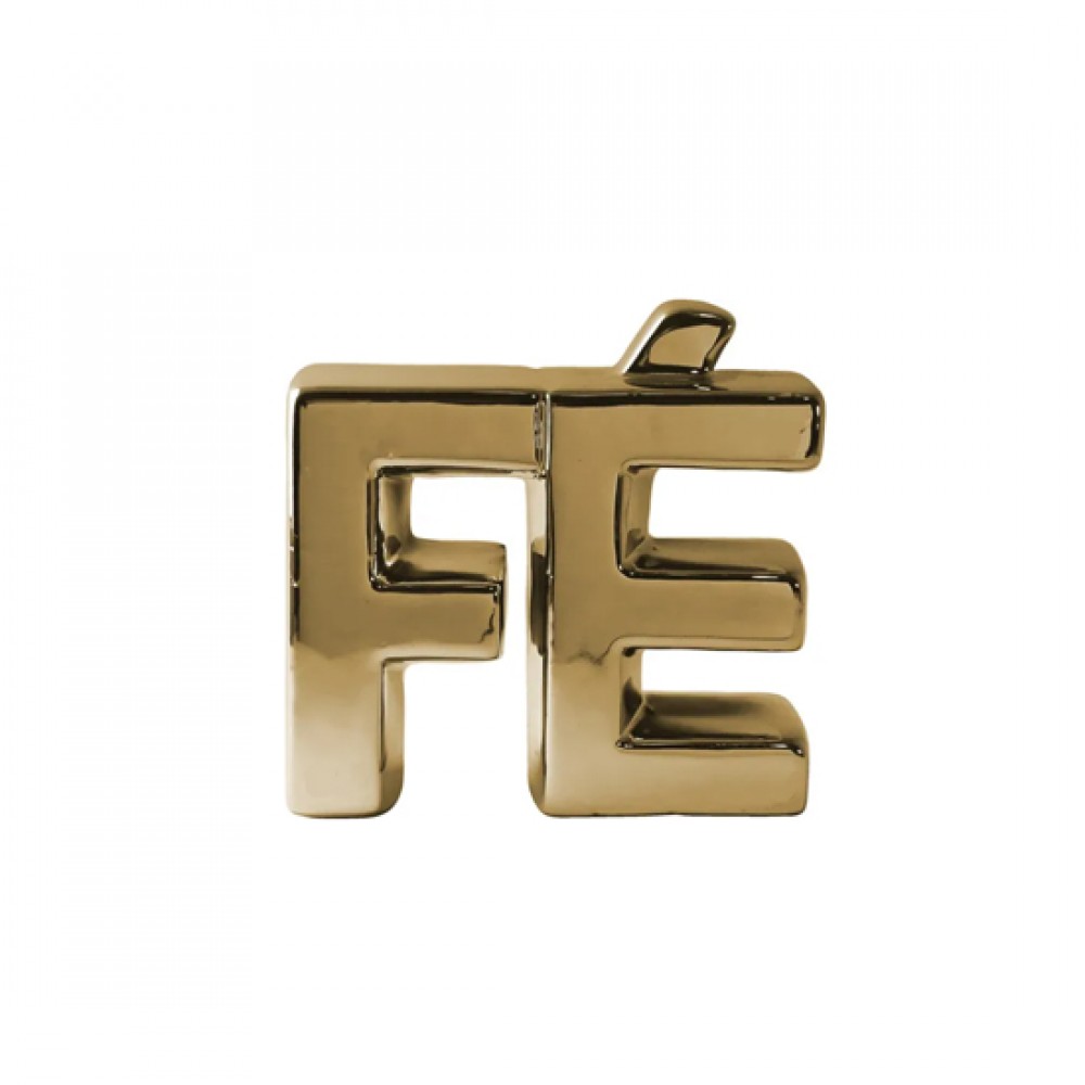 ENFEITE CERAMICA P/DEC.ORN.DE MESA *FE* DOURADO