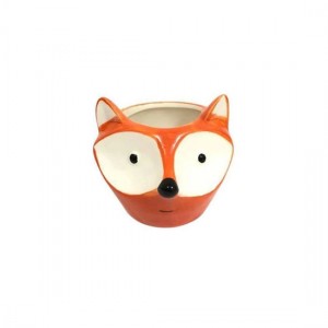 CACHEPOT DECORATIVO DE CERAMICA P/PLANTAS LARANJA