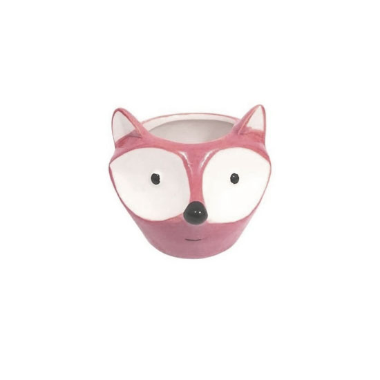 CACHEPOT DECORATIVO DE CERAMICA P/PLANTAS ROSA