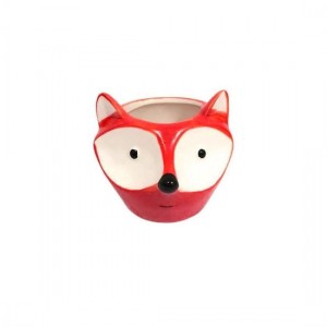 CACHEPOT DECORATIVO DE CERAMICA P/PLANTAS VERMELHO