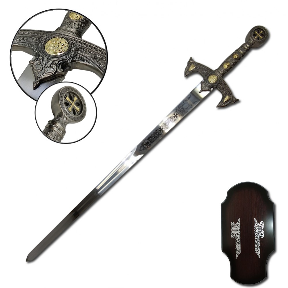 ESPADA MEDIEVAL COM LÂMINA SEM CORTE  REF: PFL6175BY